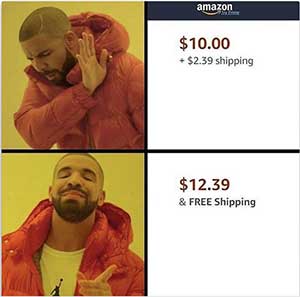 drake meme amazon