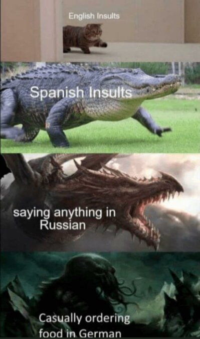 Crocodile languages meme